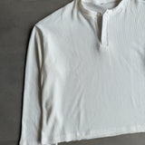 Boxy Fit Waffle Henley