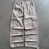 Beige Tree Camo Cargo Pants