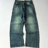 Acid Wash Wide-Leg