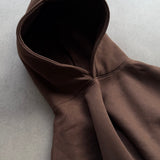 Brown Heavyweight Boxy Hoodie | 450 GSM