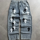 Cross-Style Baggy Jeans