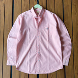 Pink & White Striped Button-Down Shirt