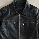 Vintage Domana Black Leather Jacket