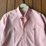 Pink & White Striped Button-Down Shirt
