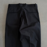 Black Baggy Pleated Trousers